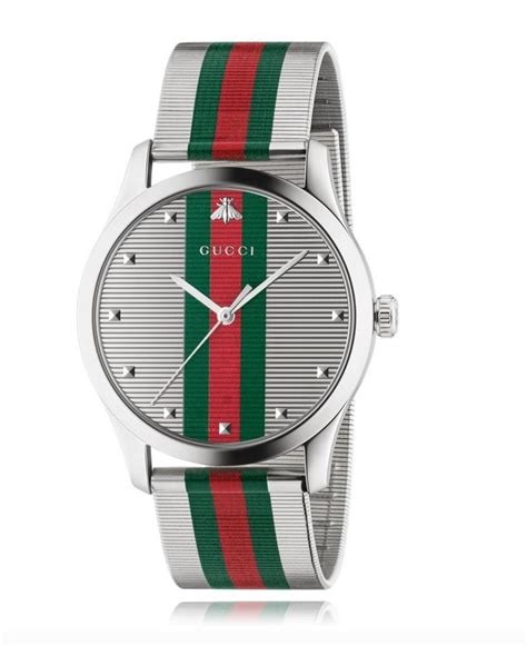 gucci ya126284 g-timeless contemporary stainless steel watch silver|Gucci G.